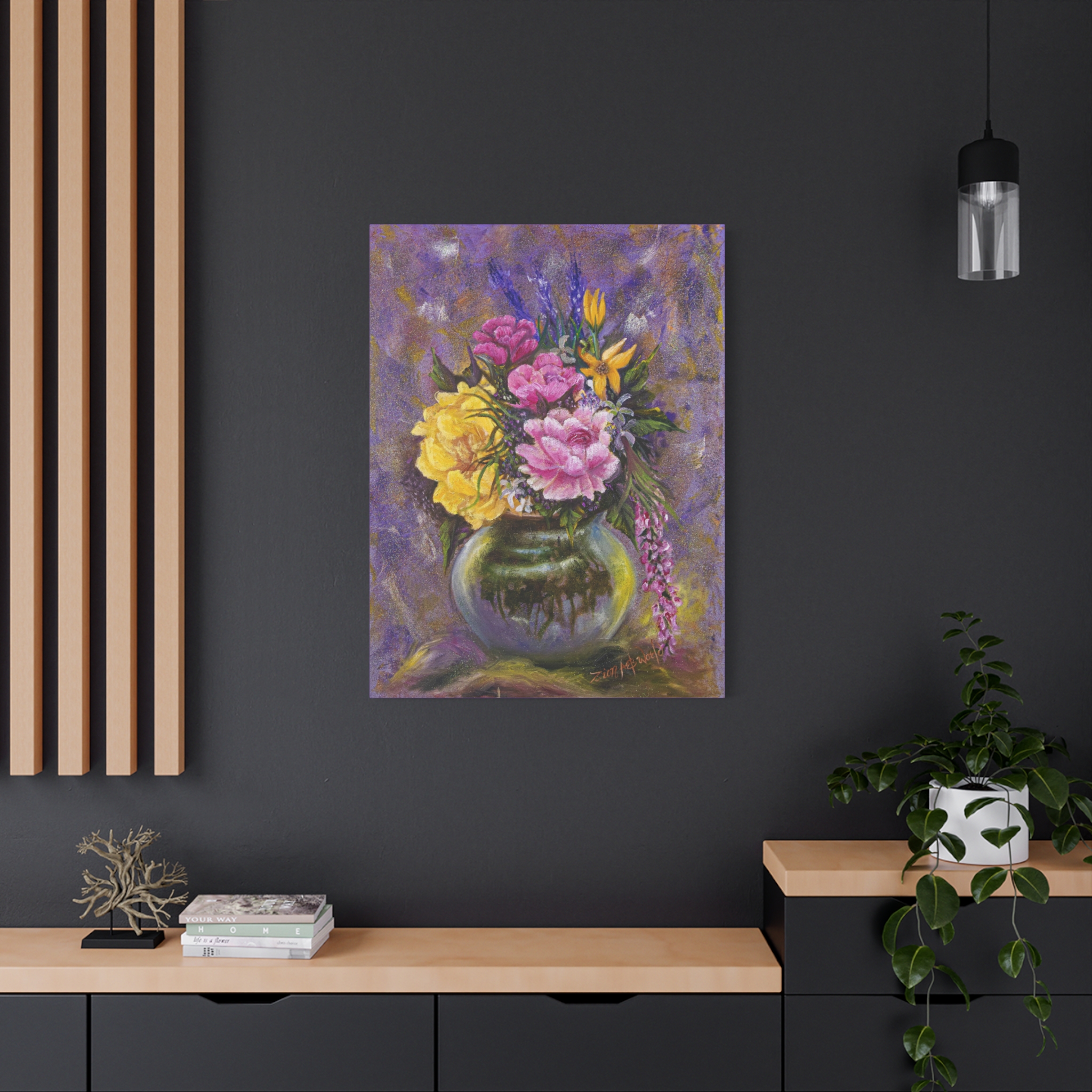 10605558116466927094_2048.jpeg Floral Vase Canvas Wall Art — Stretched Matte 1.25" - Image 7