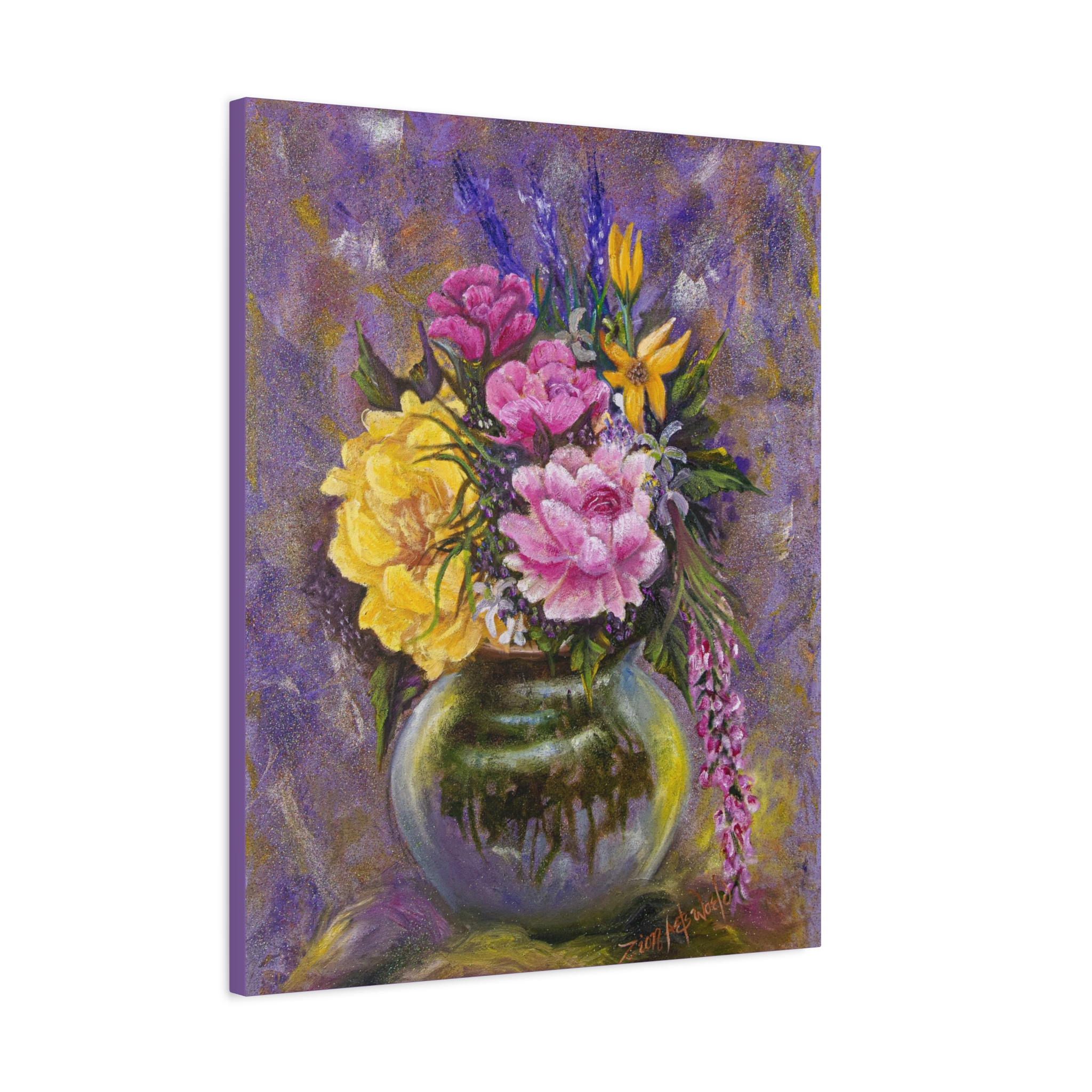 9271442008271960862_2048.jpeg Floral Vase Canvas Wall Art — Stretched Matte 1.25"