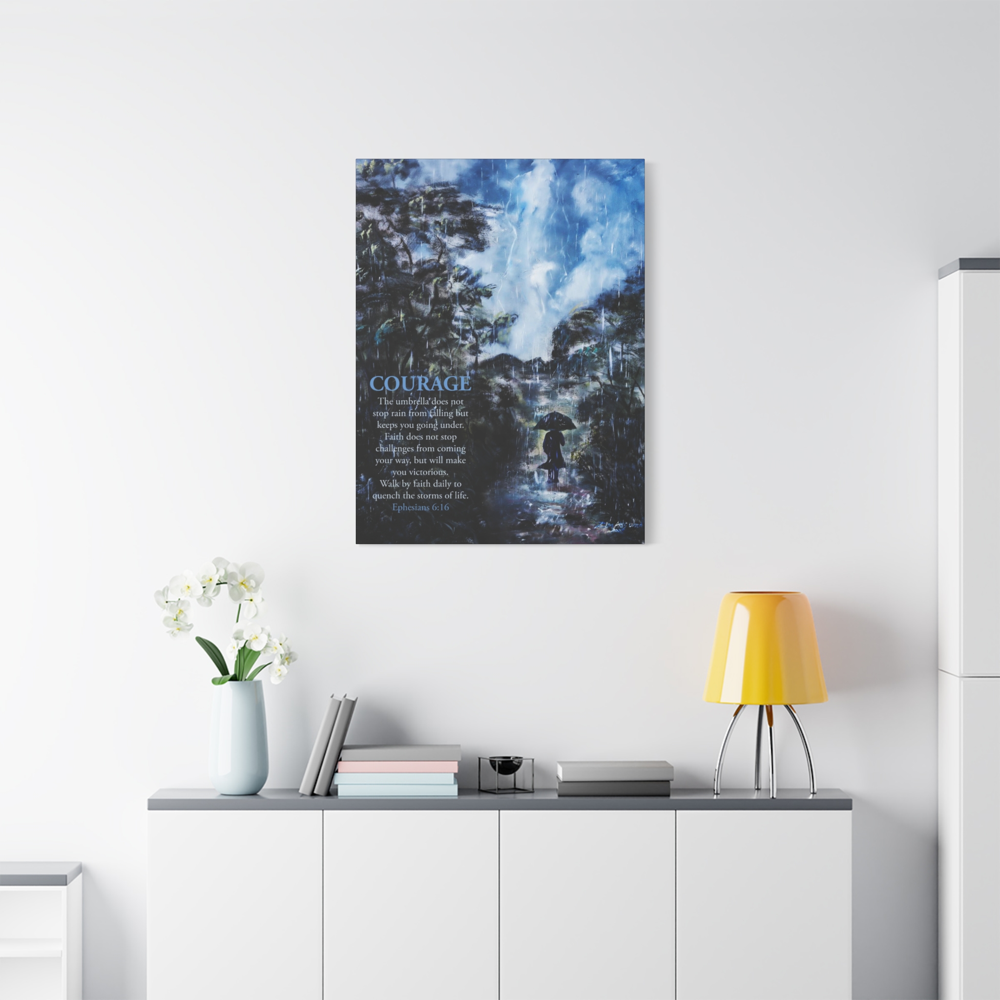 courage inspirational canvas wall art – ephesians 6:16 bible verse stretched matte print courage inspirational canvas wall art – ephesians 6:16 bible verse stretched matte print